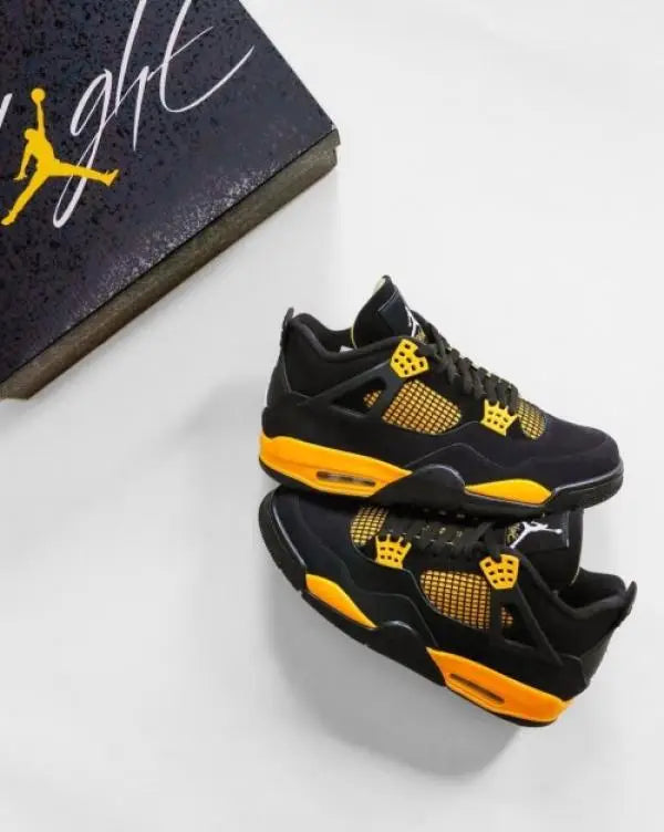 Nik.e Air Jordan Retro 4 THUNDER YELLOW (SEMI UA)