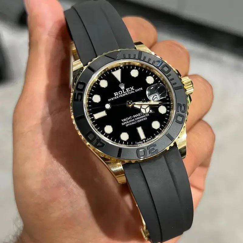 RLX YACH MASTER GOLD BLACK