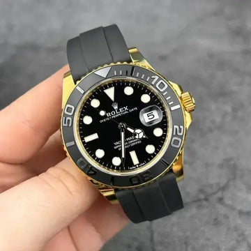 RLX YACH MASTER GOLD BLACK
