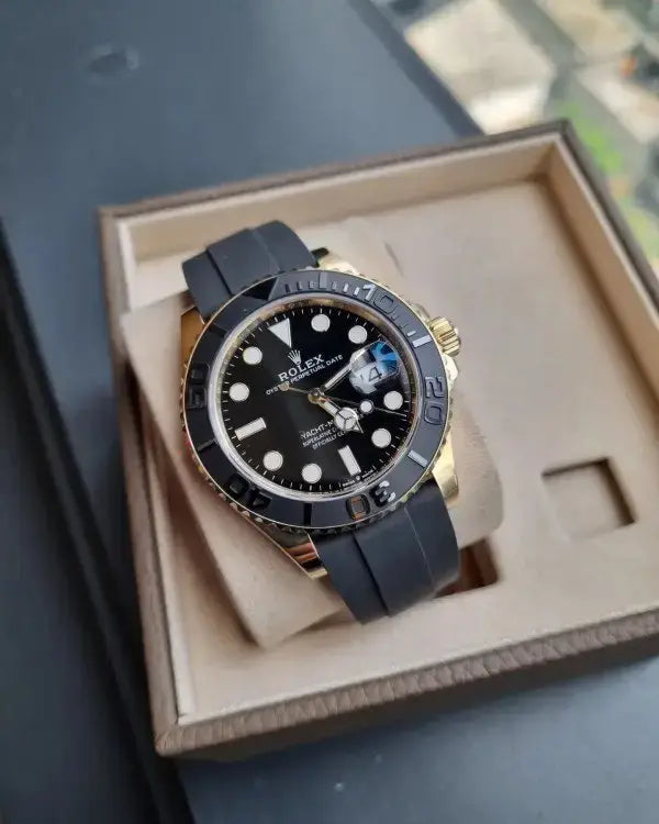 RLX YACH MASTER GOLD BLACK