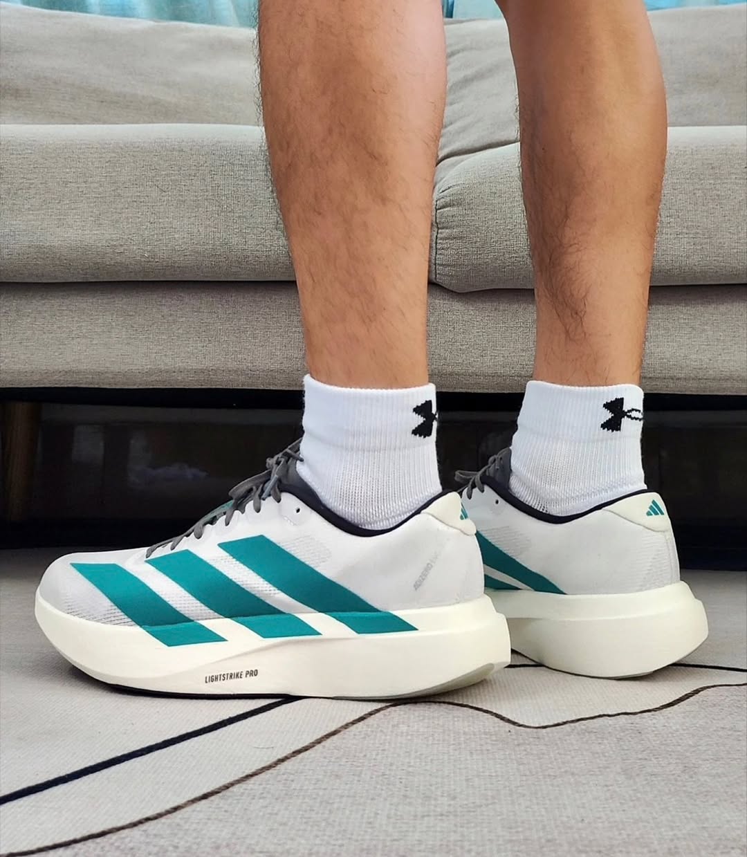 Adi_das Adizero EVO SL White Pure Teal